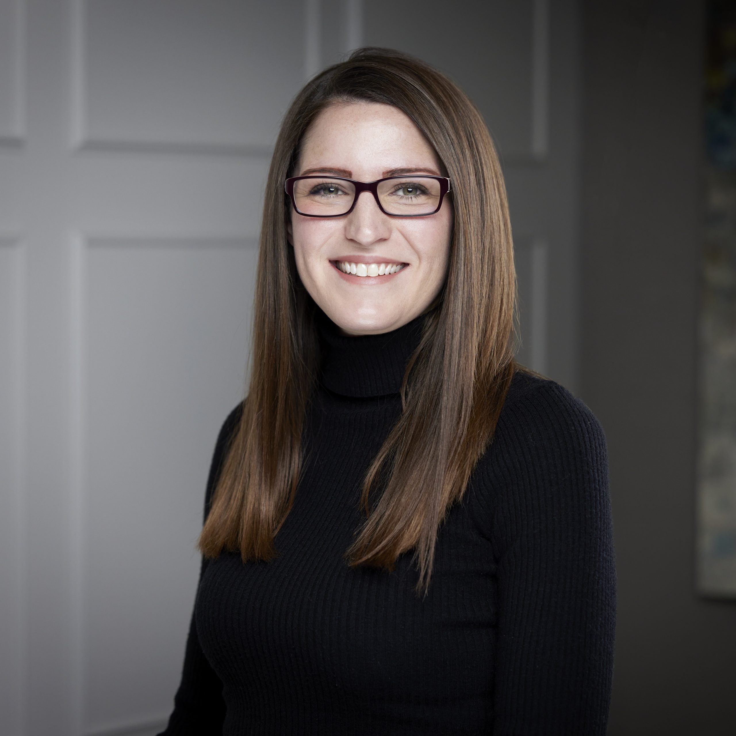An image of Kathleen Friesen in the Niagara Region office of DDL & Co.