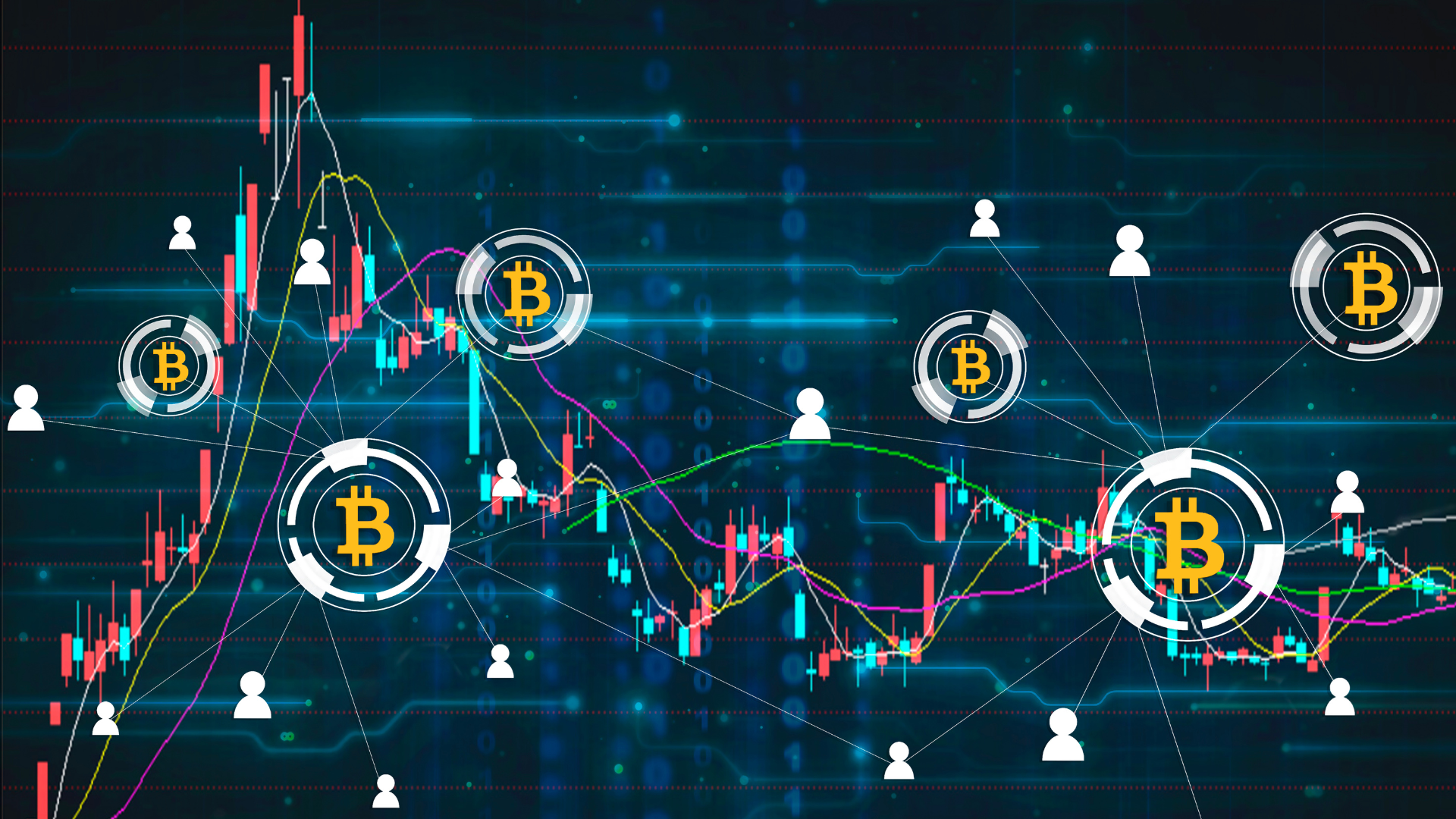 A graphic depicting the rise and fall of digital assets
