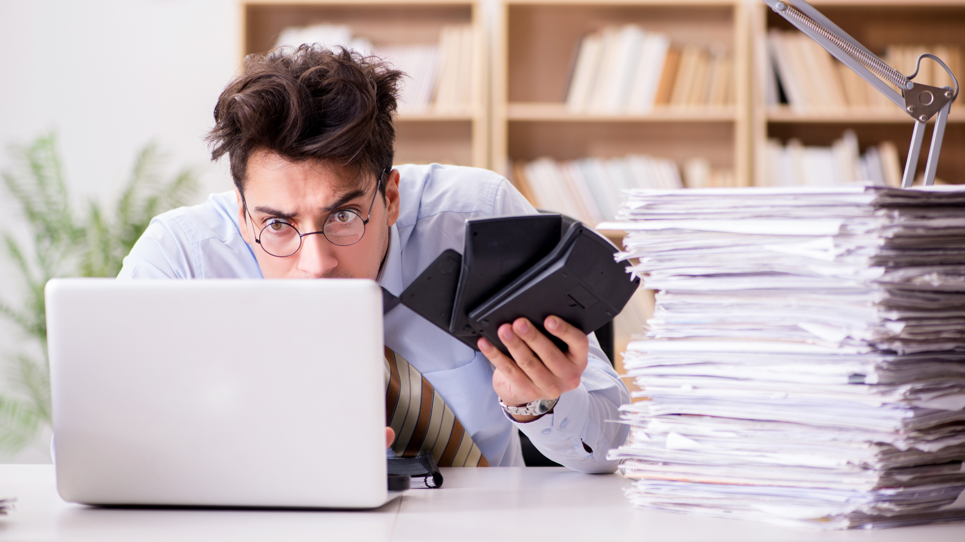 A fictional picture of a bad bookkeeper